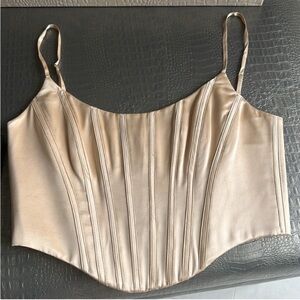 NWT Zimmermann Silk Corset Top in Ballet Pink